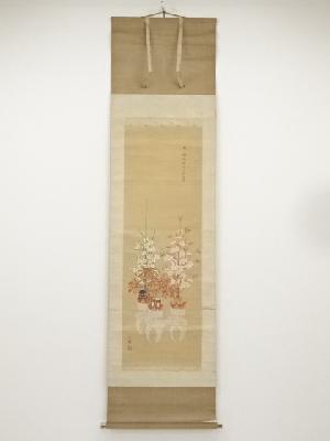 大正（1914）年　前川文嶺筆　春日神社供千切台図　肉筆紙本掛軸（共箱）